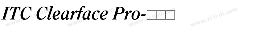 ITC Clearface Pro字体转换